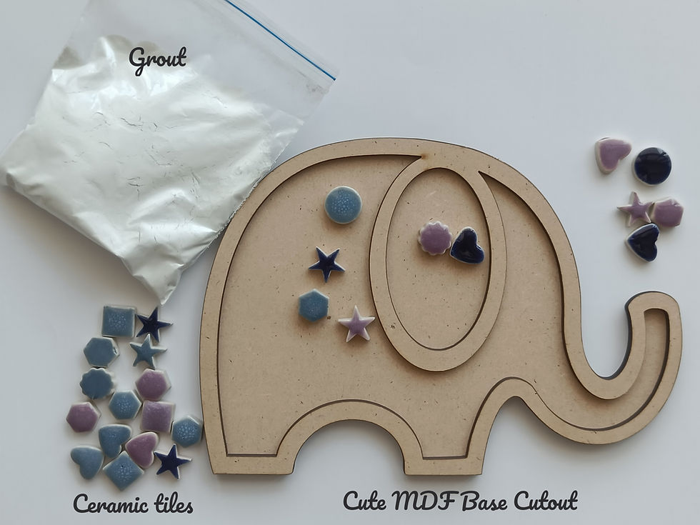 Elephant Mosaic Art Kit by Imagination Box