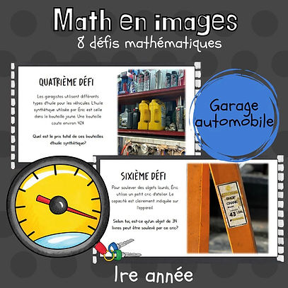 Maths par l'image - Garage automobile (1re)