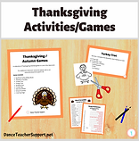 Thanksgiving Dance Activities and Games