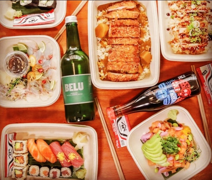 Arranged Food and Objects