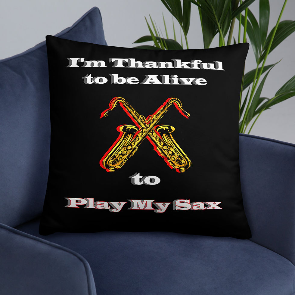 Thumbnail: Basic Pillow Thankful Sax