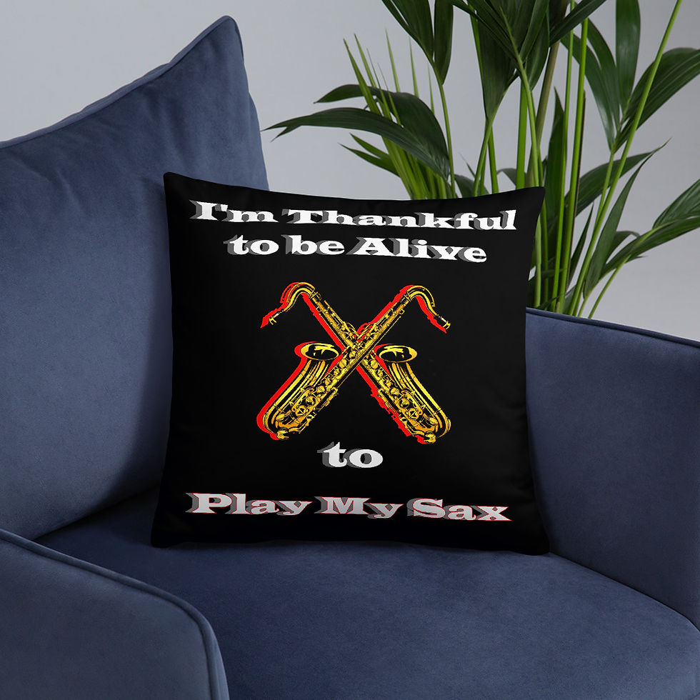 Thumbnail: Basic Pillow Thankful Sax