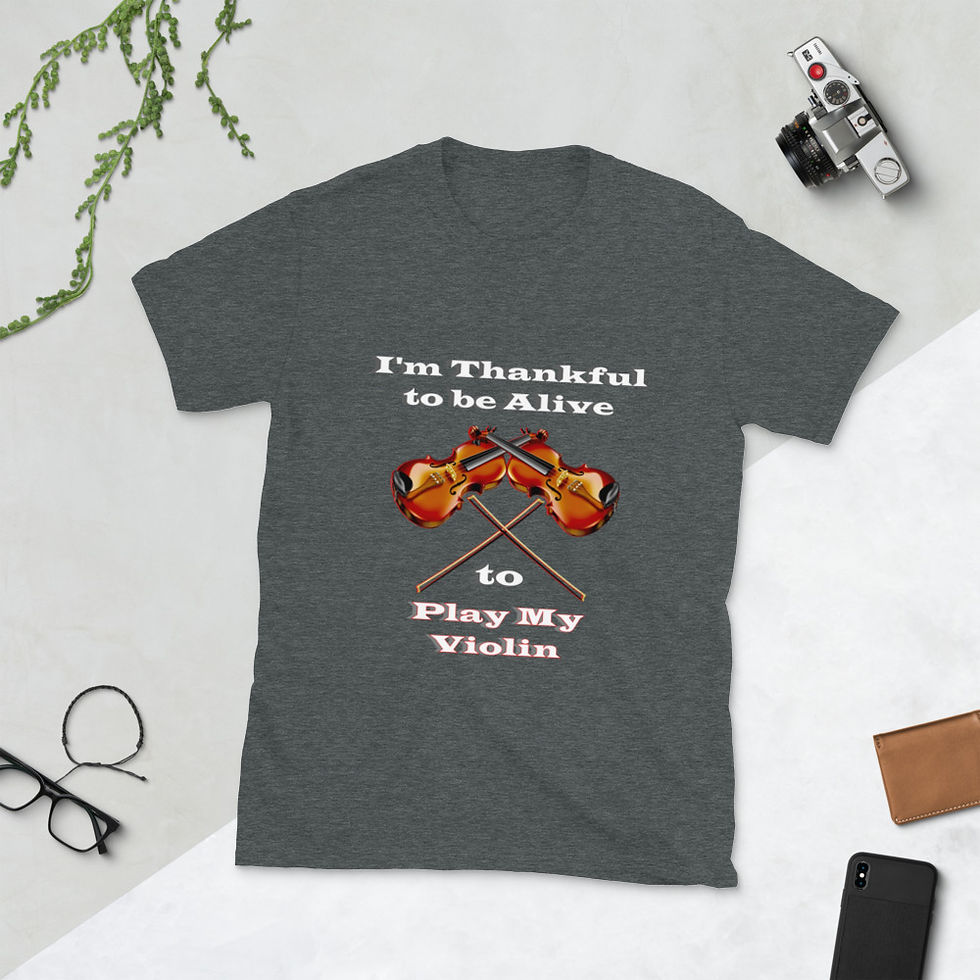 Thumbnail: Short-Sleeve Unisex T-Shirt Violin