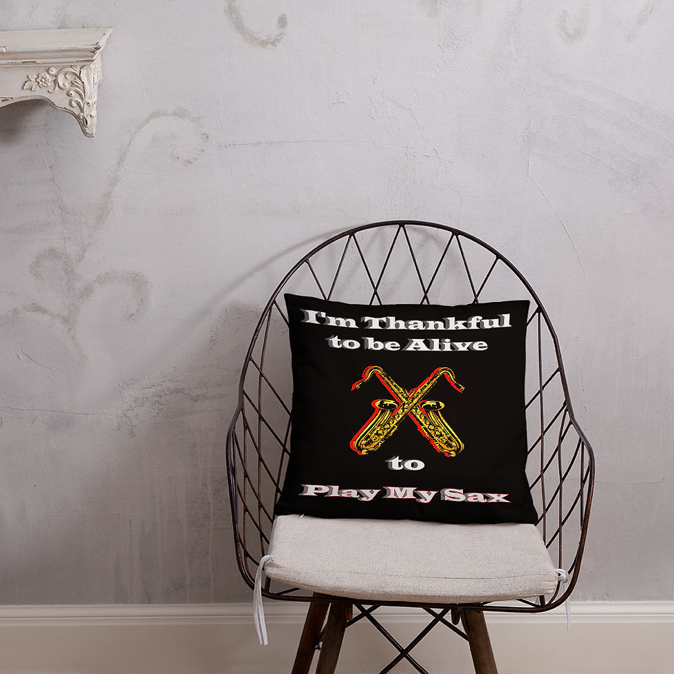 Thumbnail: Basic Pillow Thankful Sax