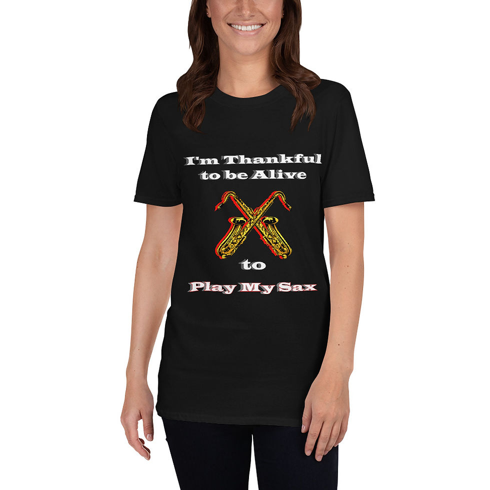 Thumbnail: Short-Sleeve Unisex T-Shirt Thankful Sax