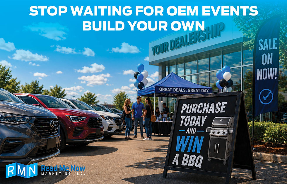 Stop Waiting for OEM Events. Build Your Own.