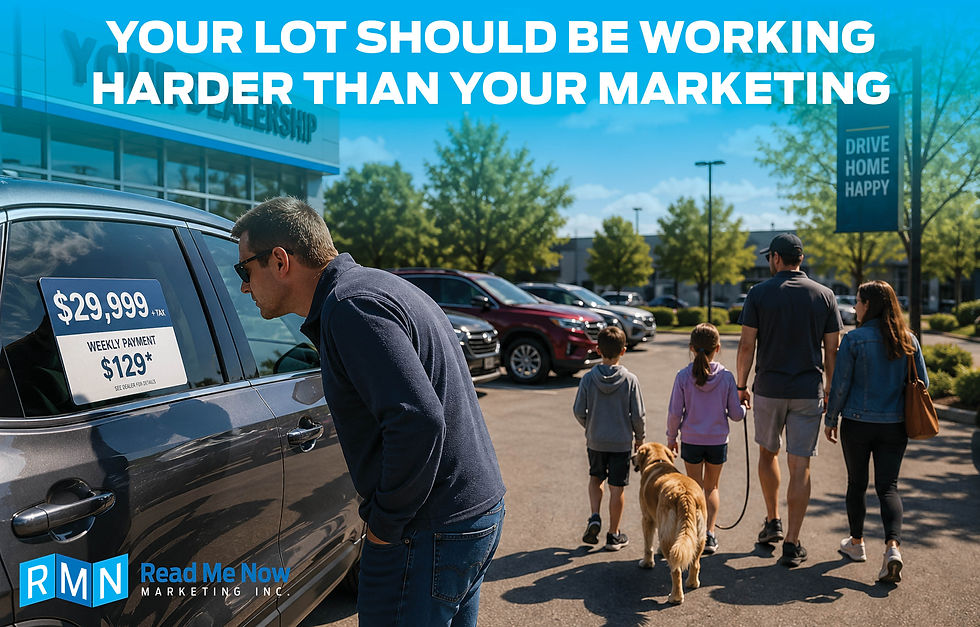 Your Lot Should Be Working Harder Than Your Marketing
