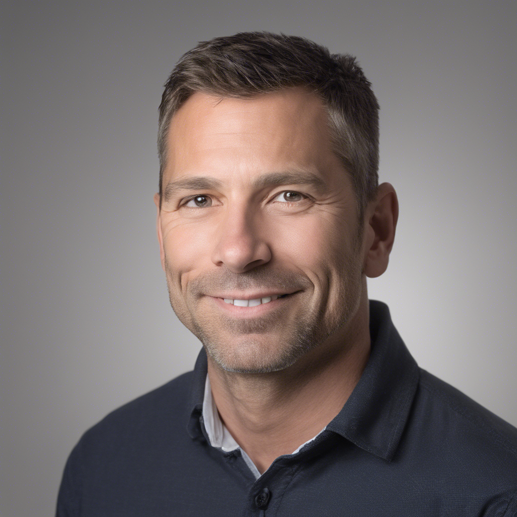 Profile picture in portrait style to be used in a testimonial photo. Should be a man aroun