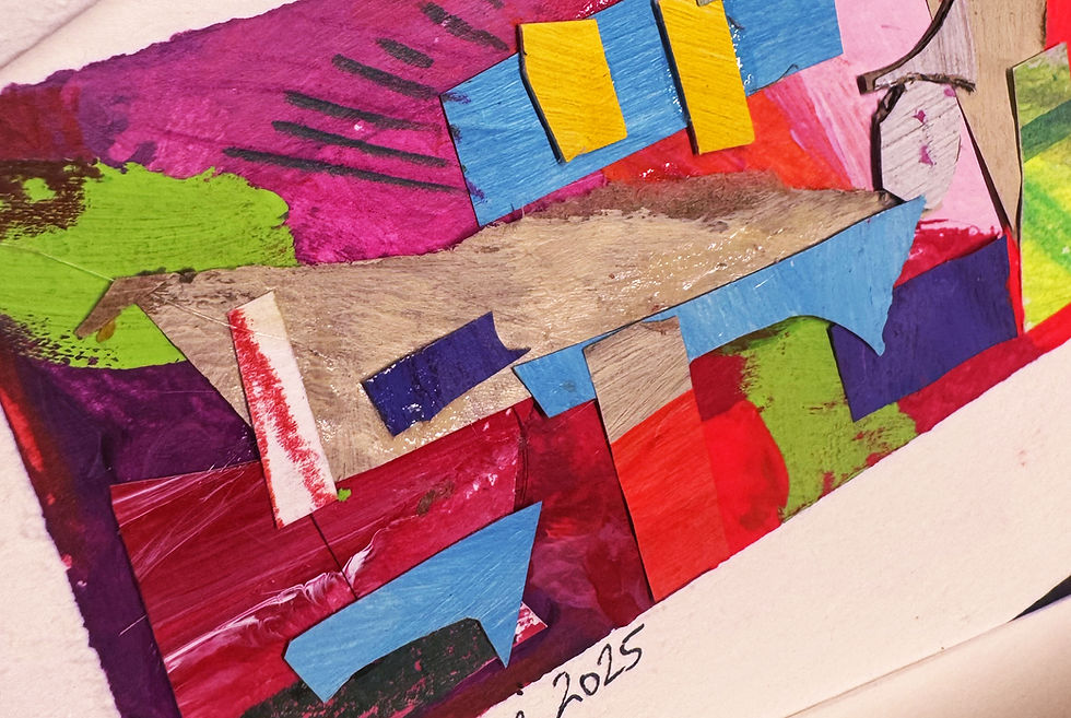 Thumbnail: Handmade Mixed-Media Art Cards - Bundle of 3