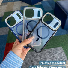 Forro bumper iPhone 17 Pro Max con MagSafe color natural titanio protección lateral