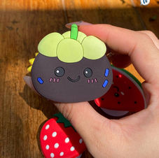 Popsocket de frutas 3D diseño fresa textura realista para teléfono