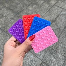 Grippy color azul agarre ergonómico para teléfono gira 360 grados