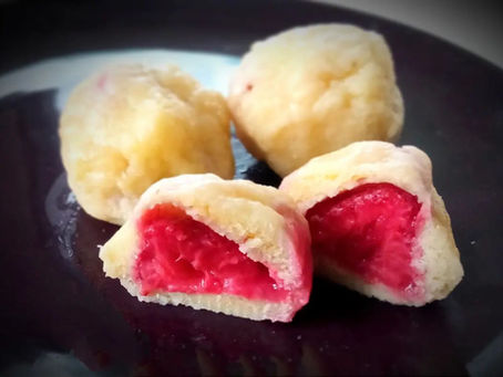 Tofu jahodové knedlíky