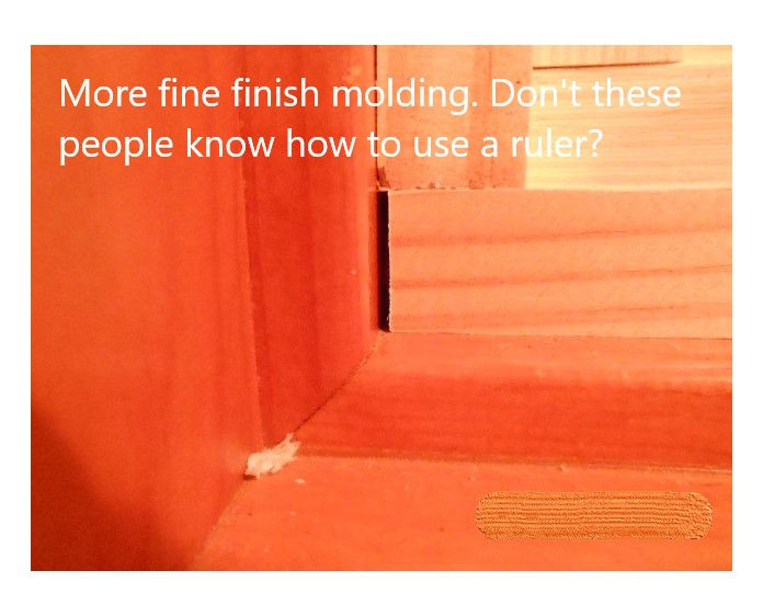 Why is this molding cut so short