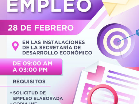 Primera Feria de empleo del Ayuntamiento de Apatzingan