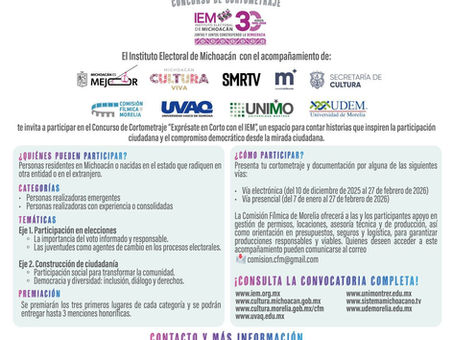 Exprésate en Corto con el IEM: aún estás a tiempo de participar