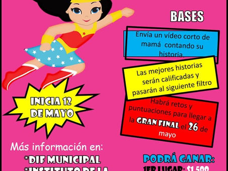Convocan a madres a participar en el concurso “Súper Mamá”