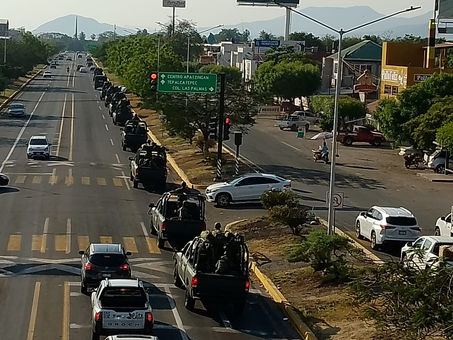 Apatzingán, Mich., 02 Abril del 2024.- El día de hoy arribarón a la región de Tierra Caliente Michoacán, 200 elementos integrantes del Ejército Mexicano
