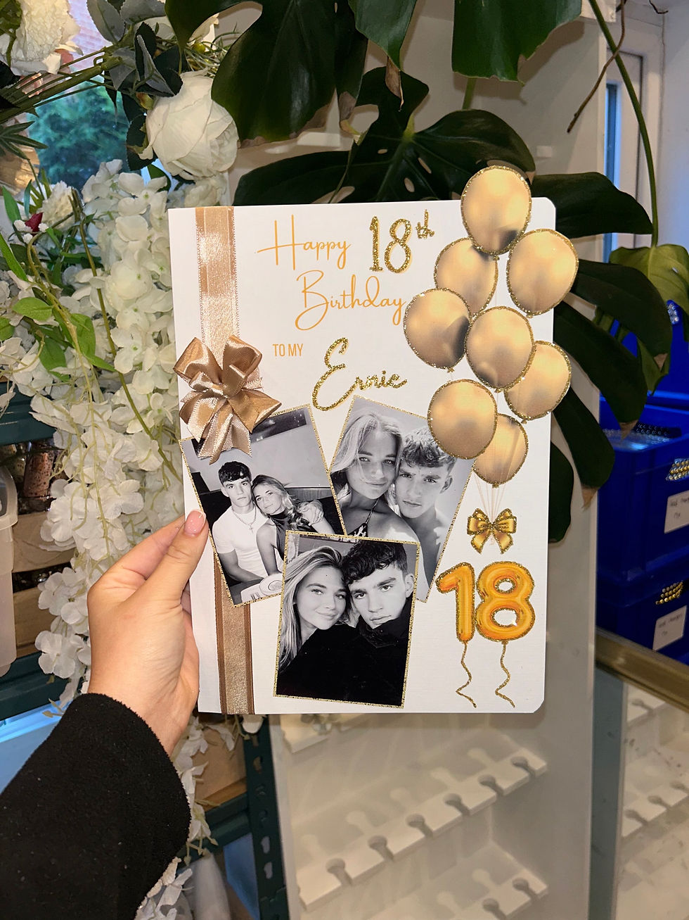 Thumbnail: Gold Balloon Photo Card
