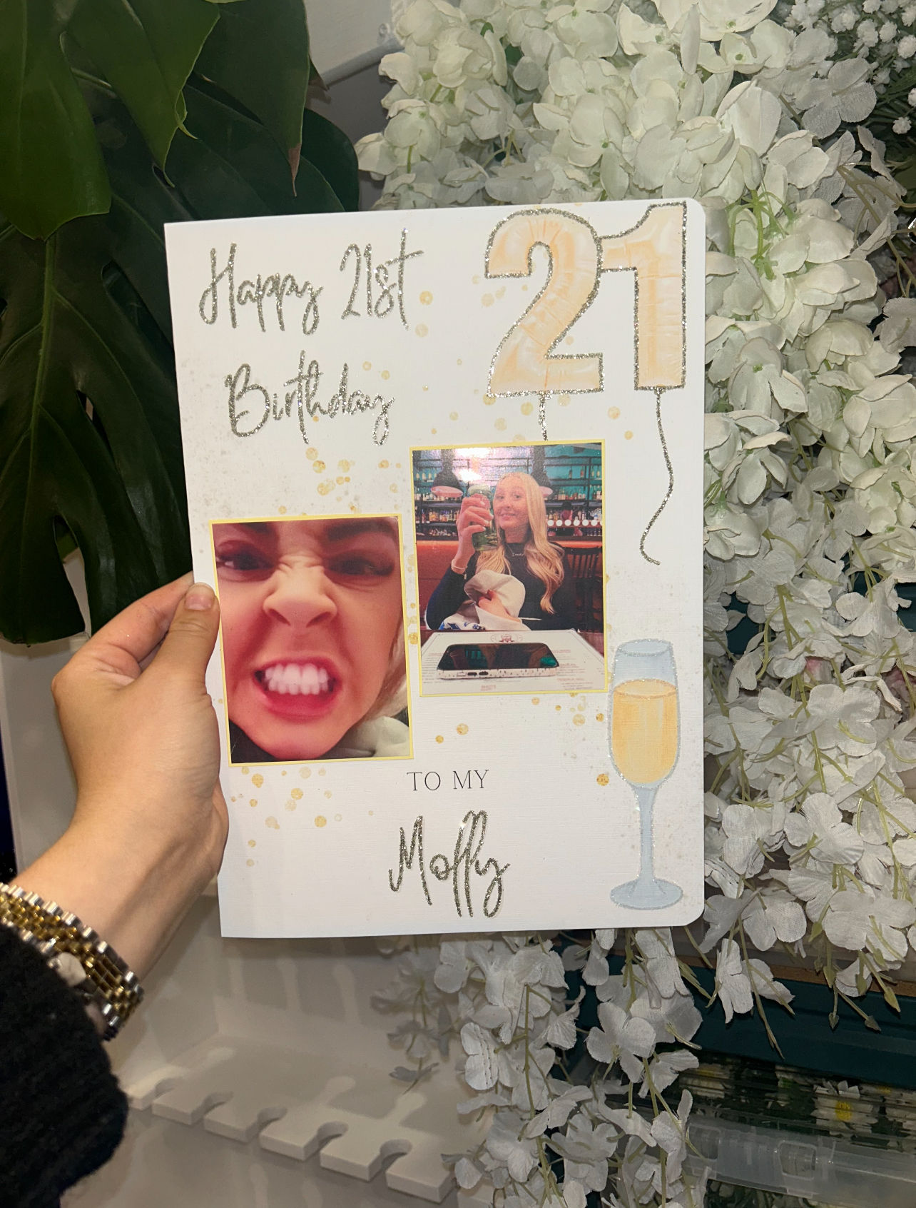 Champagne Balloon Card