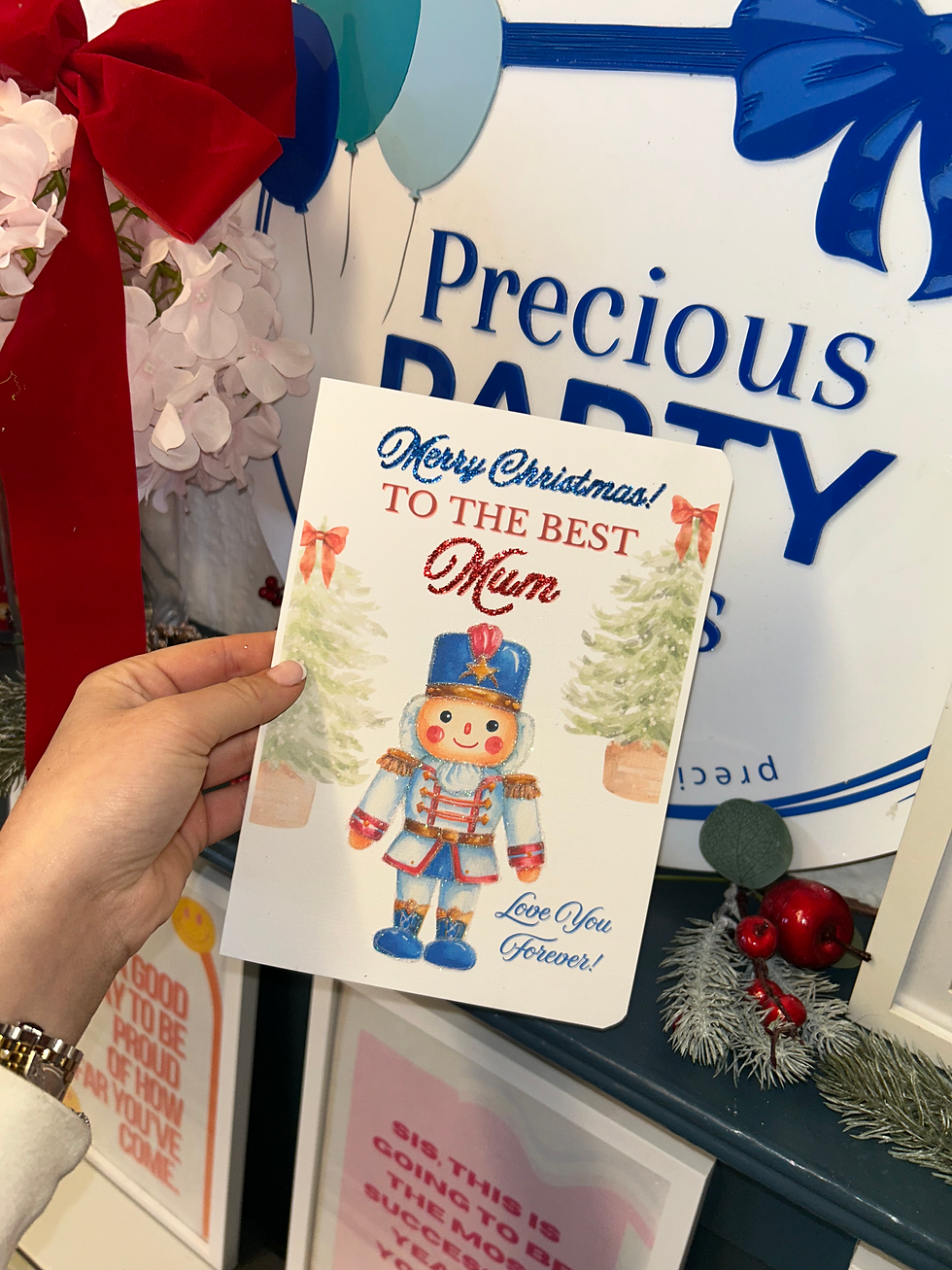 A5 Nutcracker Themed Christmas Card & Matching Gift Bag