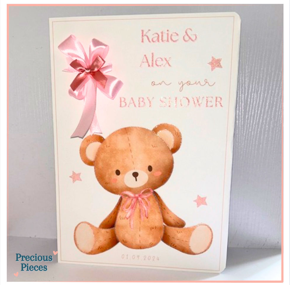 Teddy Baby Shower Card