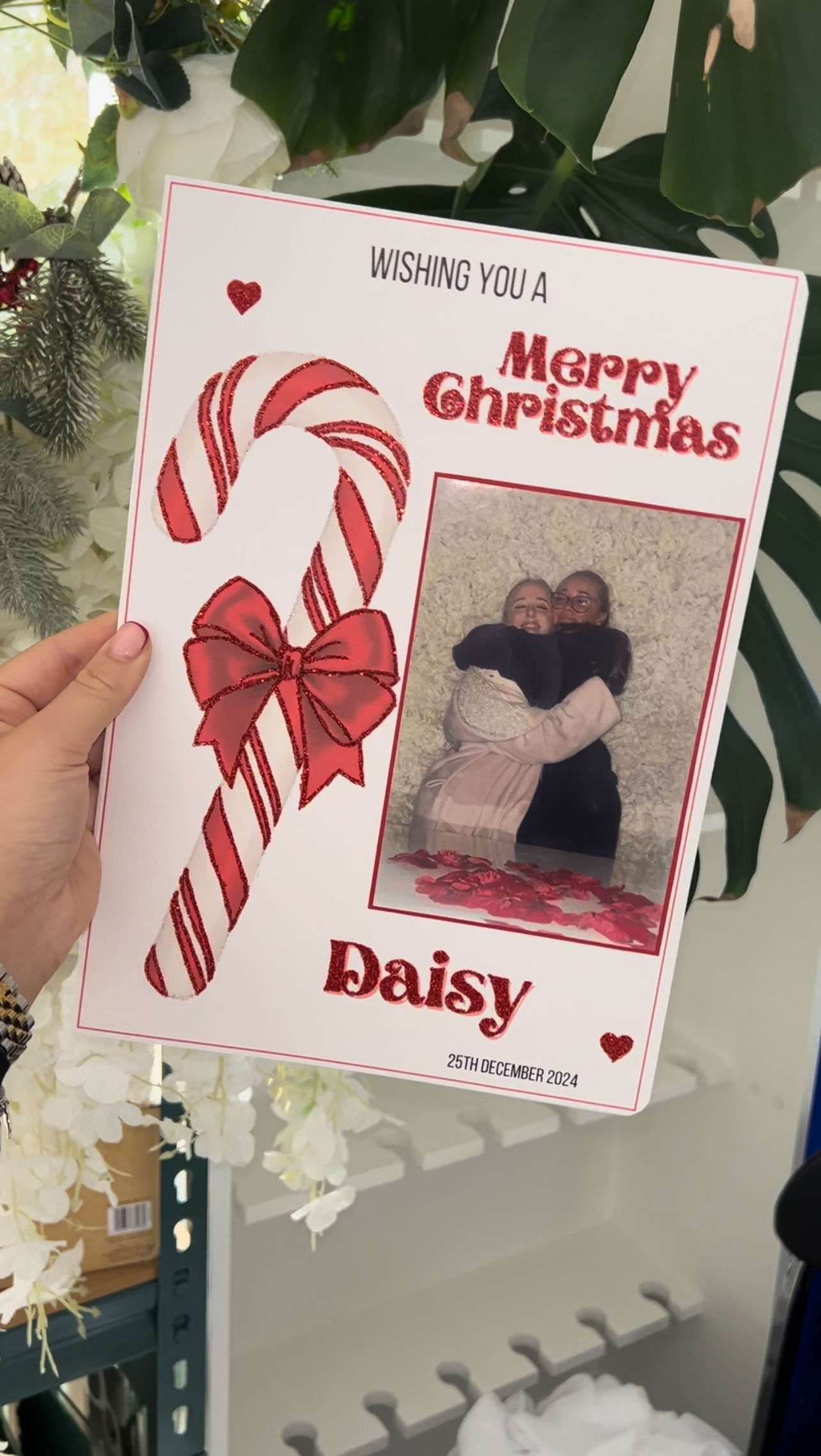 Candy Cane Photo Card