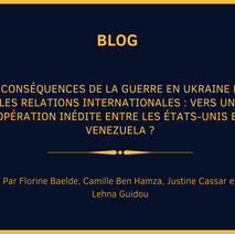 Les conséquences de la guerre en Ukraine dans les relations internationales
