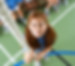 Girl climbing rope