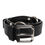 Thumbnail: Dolce & Gabbana Black Leather Classic Metal Logo Buckle Belt