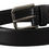 Thumbnail: Dolce & Gabbana Black Calf Leather Classic Logo Metal Buckle Belt