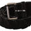 Thumbnail: GF Ferre Black WX Silver Tone Buckle Waist Belt