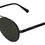 Thumbnail: Dolce & Gabbana Matte Black Steel Frame Green Lens DG2245 Sunglasses