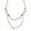 Thumbnail: Dolce & Gabbana Gold Chain Brass Floral Layered Crystal Pearl Necklace