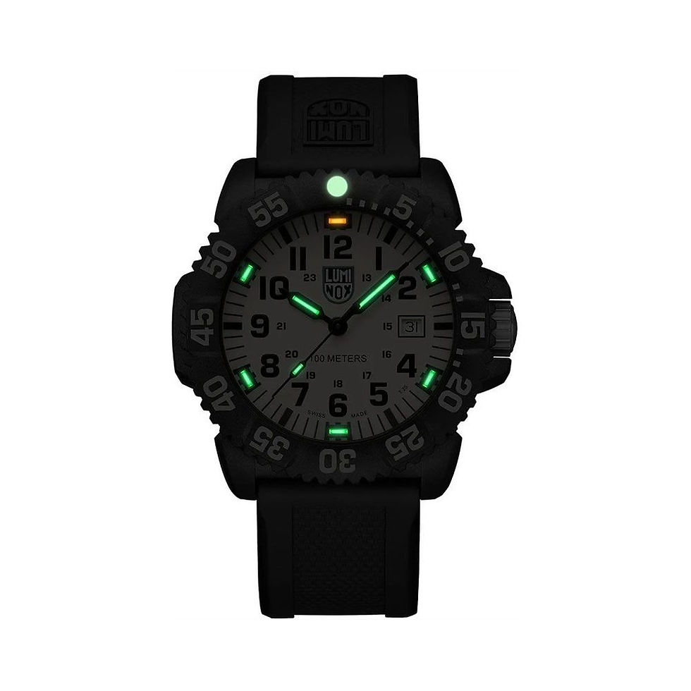 Thumbnail: Luminox Black Resin Sport Watch