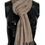 Thumbnail: Costume National Beige Cotton Shawl Foulard Fringe Scarf