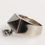 Thumbnail: Dolce & Gabbana Silver Tone Pyramid DG Logo Real Brass Ring