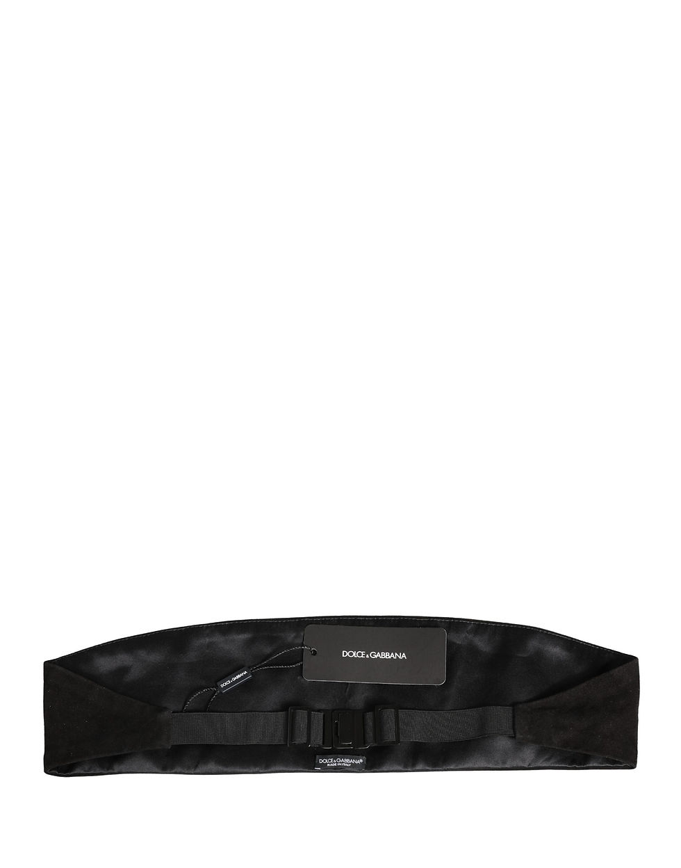 Thumbnail: Dolce & Gabbana Black Velvet Wide Belt Waist  Cummerband Men