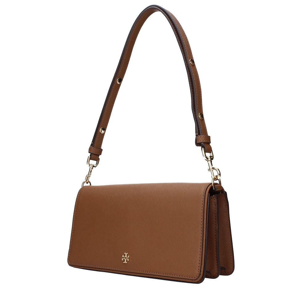 Thumbnail: Tory Burch Brown Leather Shoulder Bag