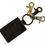 Thumbnail: Dolce & Gabbana Green Leather D&G Logo Metal Ring Hook Keyring Keychain