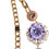 Thumbnail: Dolce & Gabbana Gold Tone Floral Crystals Embellished Layered Necklace