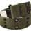 Thumbnail: Ermanno Scervino Green 100% Cotton Rustic Bronze Buckle Belt