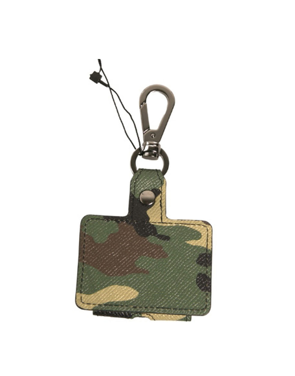 Thumbnail: Dolce & Gabbana Multicolor Camouflage Leather Metal Airpods Case