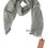Thumbnail: Ermanno Scervino Cotton Beige Blue Fantasy Print Scarf