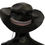 Thumbnail: Costume National Black Wide Brim Cowboy Solid Hat