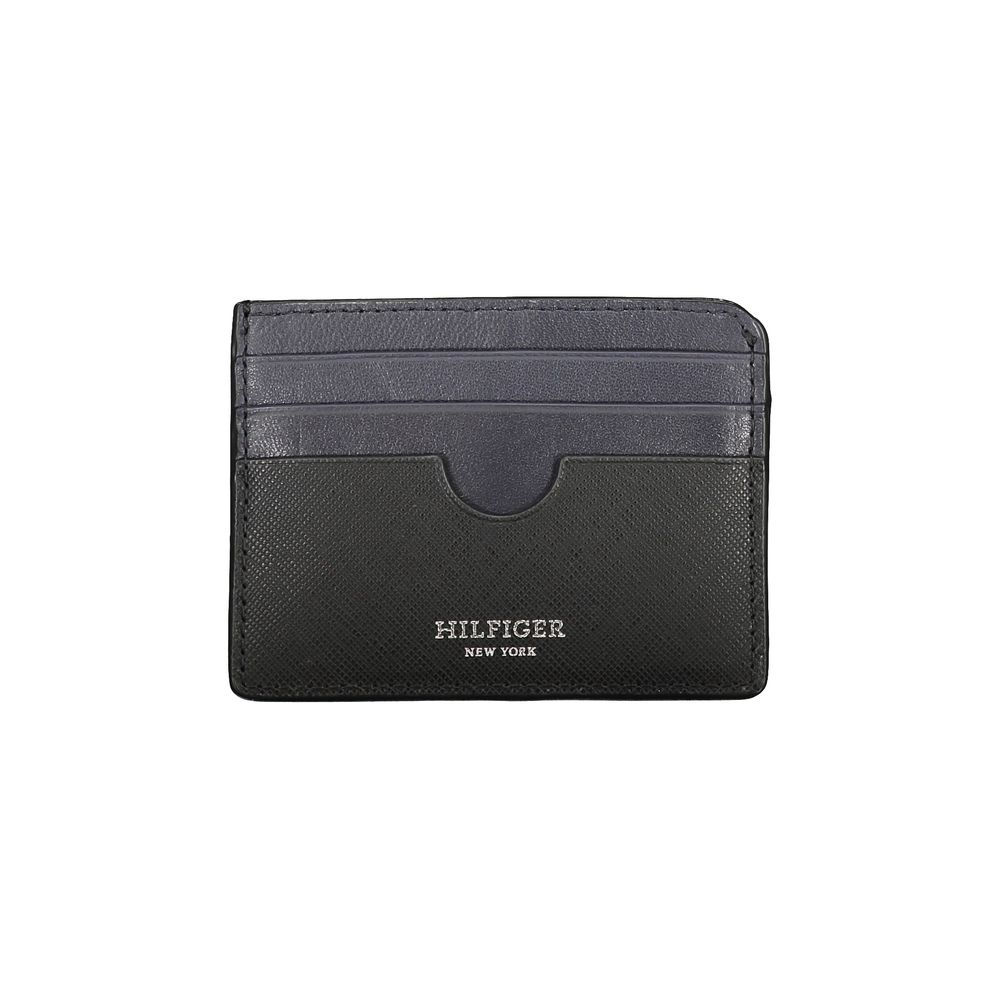 Tommy Hilfiger Black Leather Men Wallet