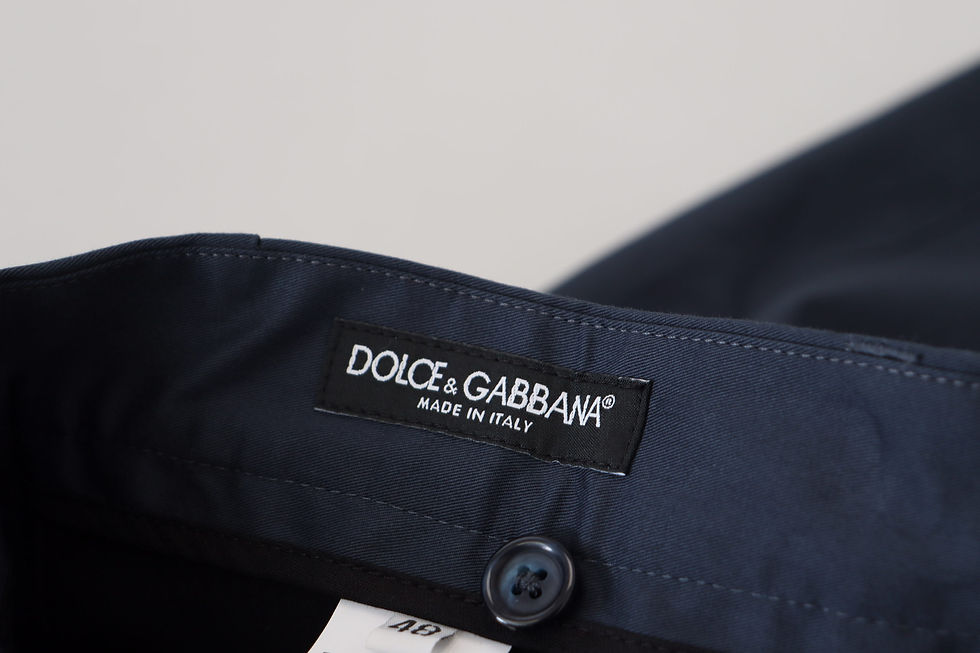 Thumbnail: Dolce & Gabbana Blue Bermuda Low Waist Men Shorts
