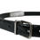Thumbnail: Dolce & Gabbana Black Leather Silver Metal Buckle Belt