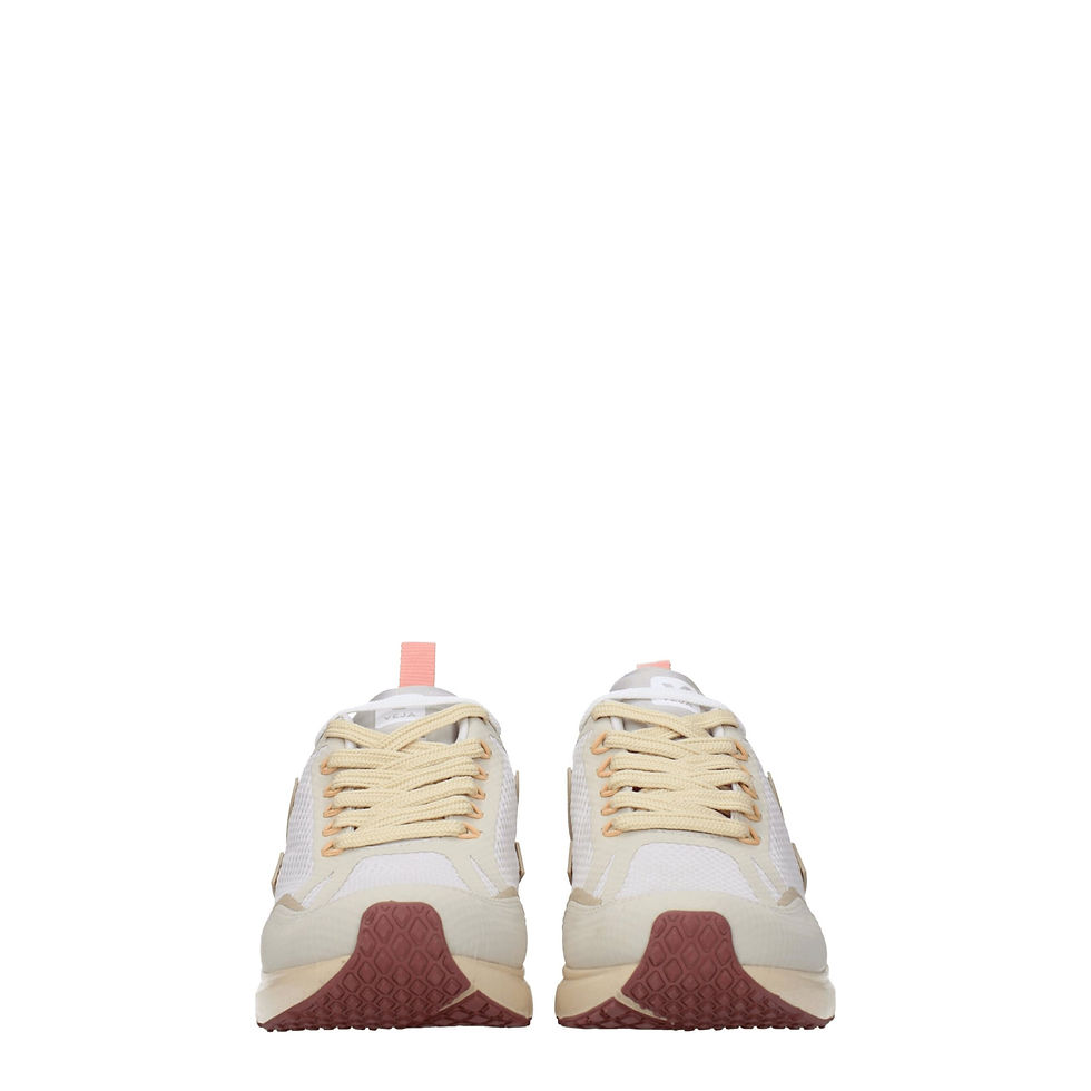 Thumbnail: Veja Beige Fabric Athletic Sneakers