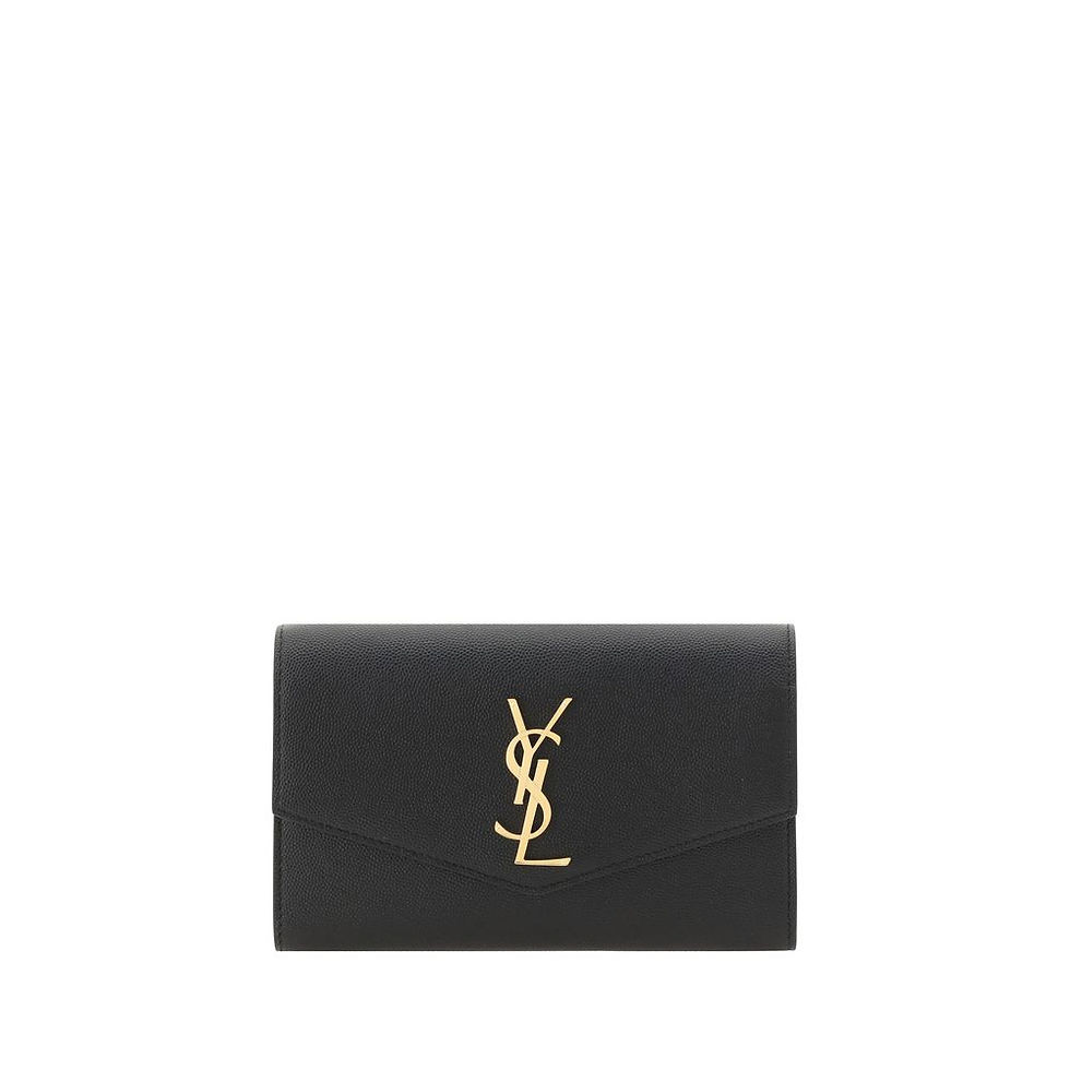 Saint Laurent Black Calf Leather Bos Taurus Shoulder Bag